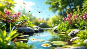 Come creare un piccolo stagno naturale in giardino: attira rane, libellule e aiuta l'ecosistema